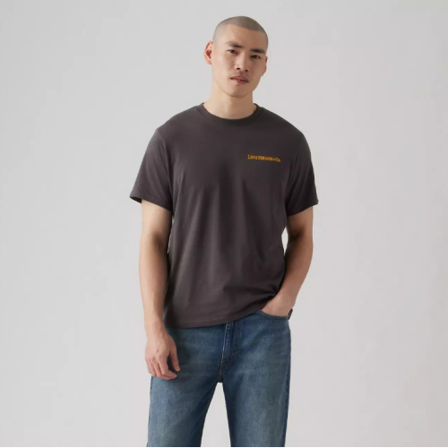 16143-1947 SS RELAXED FIT TEE BLACKS