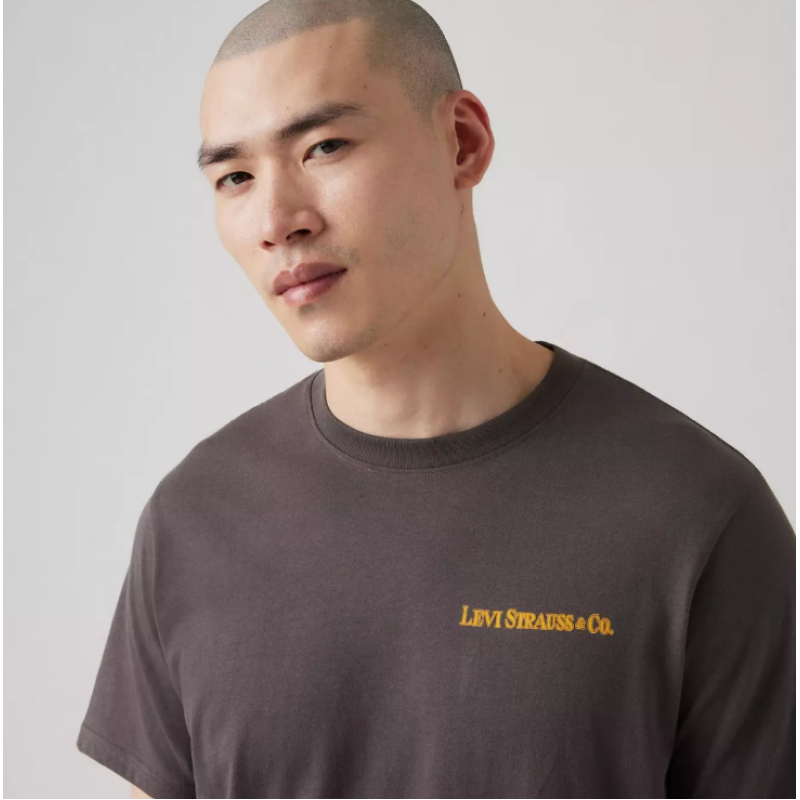 16143-1947 SS RELAXED FIT TEE BLACKS