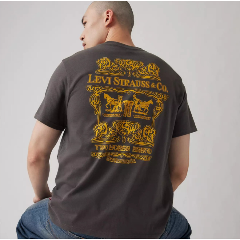 16143-1947 SS RELAXED FIT TEE BLACKS