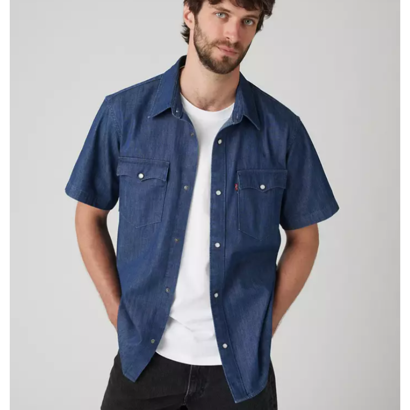 A5722-0031 SS RELAXED FIT WESTERN DARK INDIGO