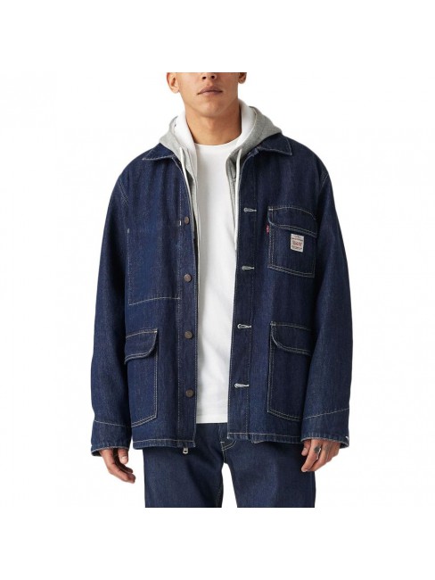A0744-0005 BROADWAY ENGINEER COAT DARK INDIGO