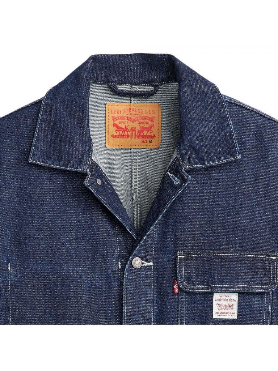 A0744-0005 BROADWAY ENGINEER COAT DARK INDIGO