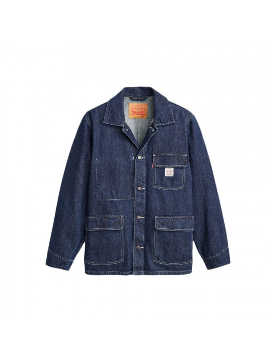 A0744-0005 BROADWAY ENGINEER COAT DARK INDIGO