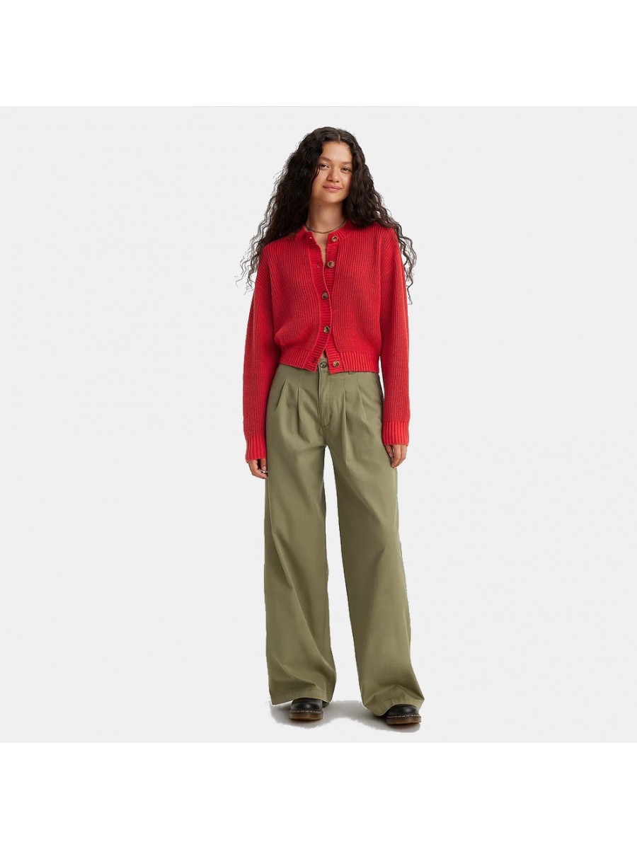 A7535-0000 PLEATED WIDELEG TROUSER GREENS