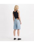 000MJ-0000 BAGGY DAD JORT LIGHT INDIGO