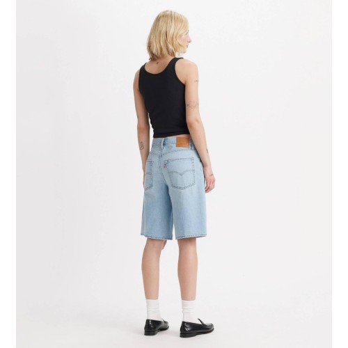 000MJ-0000 BAGGY DAD JORT LIGHT INDIGO