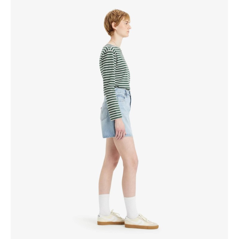 A9311-0000 HIGH BAGGY SHORT MED INDIGO