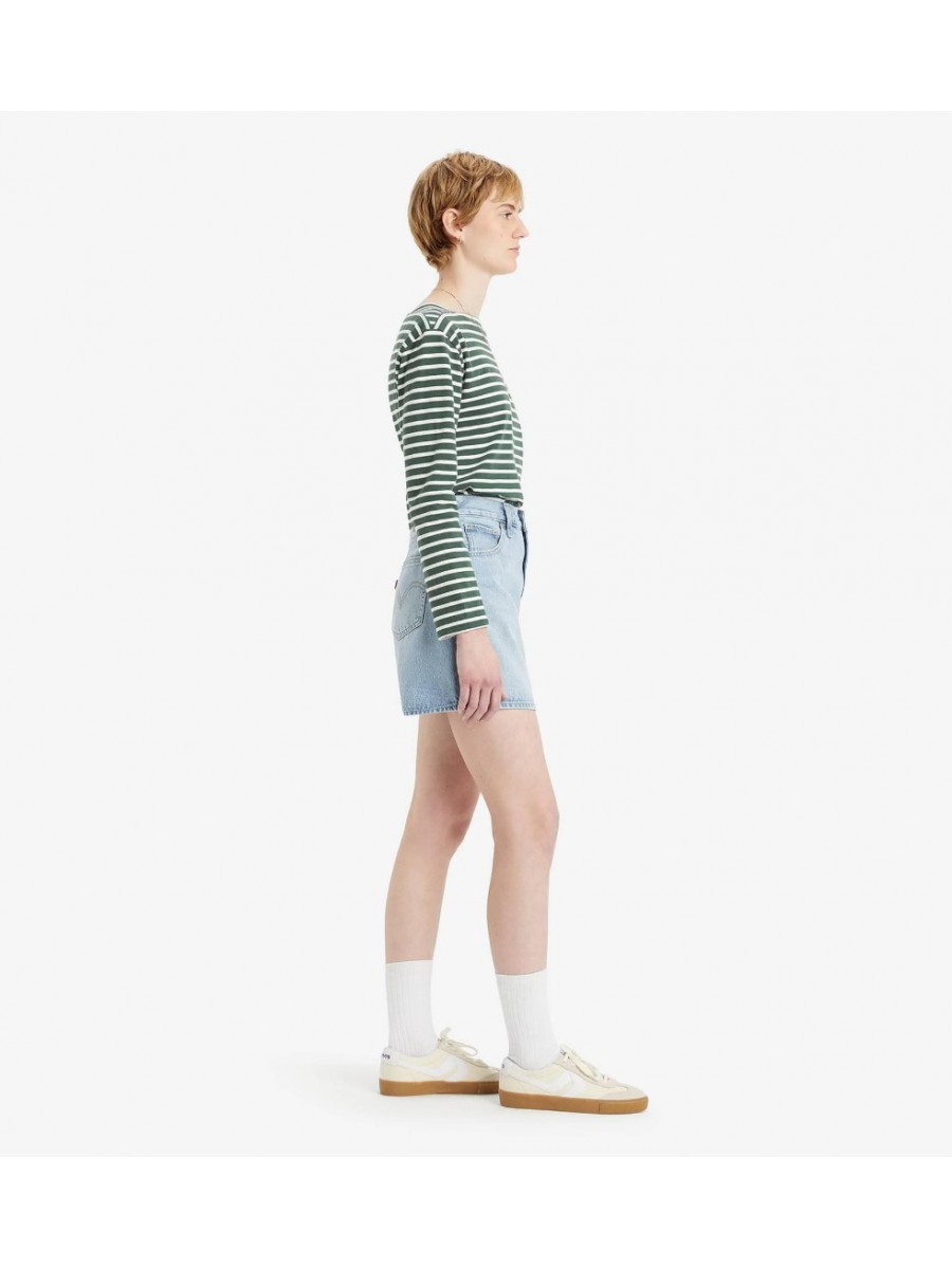 A9311-0000 HIGH BAGGY SHORT MED INDIGO
