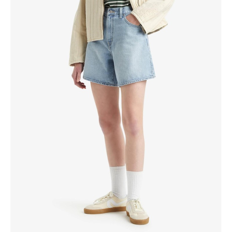 A9311-0000 HIGH BAGGY SHORT MED INDIGO