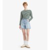 A9311-0000 HIGH BAGGY SHORT MED INDIGO