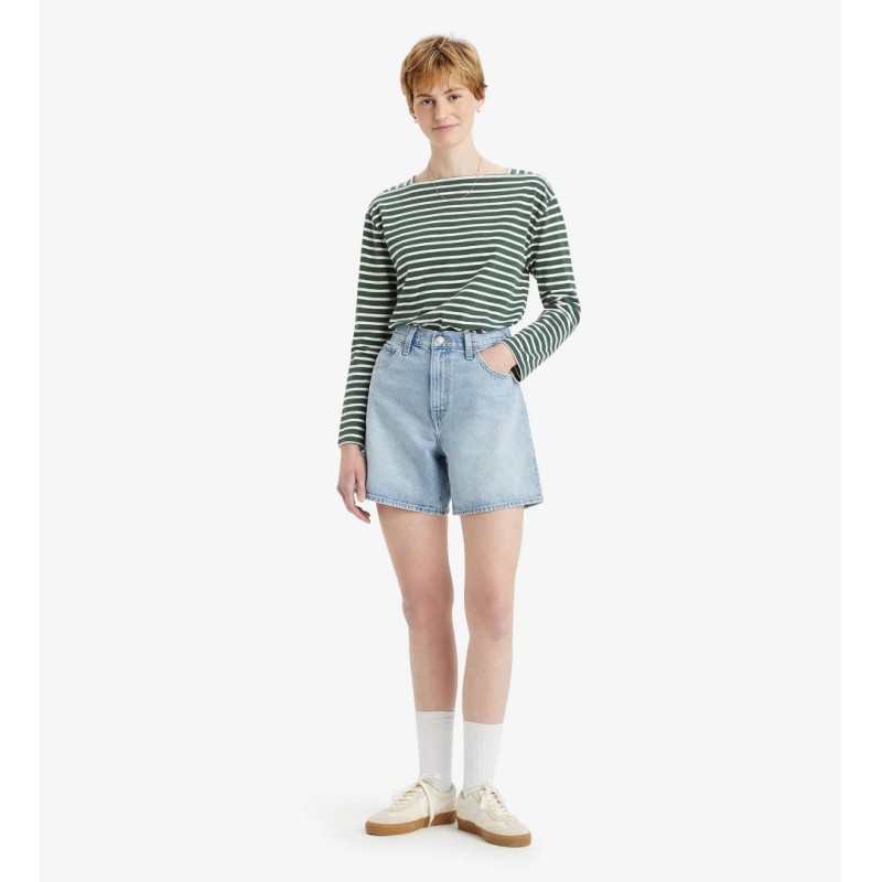 A9311-0000 HIGH BAGGY SHORT MED INDIGO