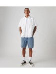 A8461-0015 468 LOOSE SHORTS LIGHT INDIGO-FLAT FINISH
