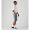 A8461-0015 468 LOOSE SHORTS LIGHT INDIGO-FLAT FINISH