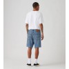 A8461-0015 468 LOOSE SHORTS LIGHT INDIGO-FLAT FINISH