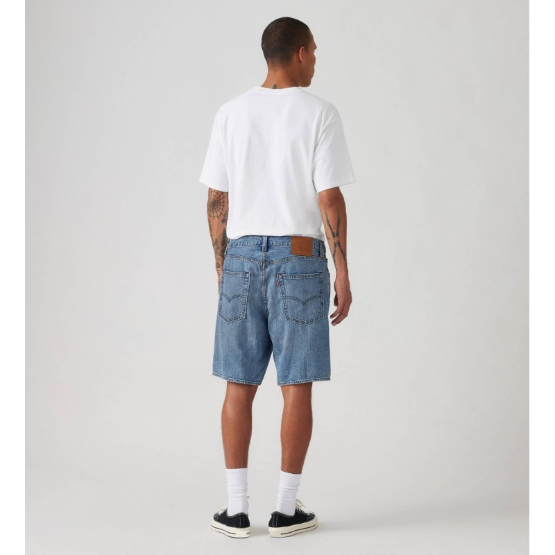 A8461-0015 468 LOOSE SHORTS LIGHT INDIGO-FLAT FINISH