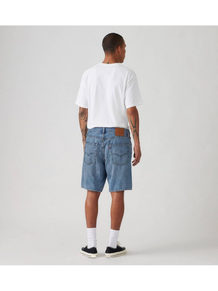 A8461-0015 468 LOOSE SHORTS LIGHT INDIGO-FLAT FINISH