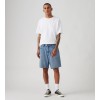 A8461-0015 468 LOOSE SHORTS LIGHT INDIGO-FLAT FINISH