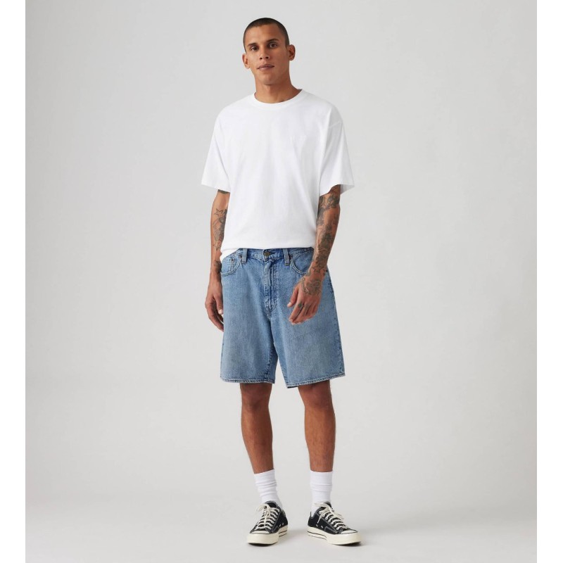 A8461-0015 468 LOOSE SHORTS LIGHT INDIGO-FLAT FINISH