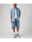 001JM-0005 478 BAGGY SHORTS MED INDIGO