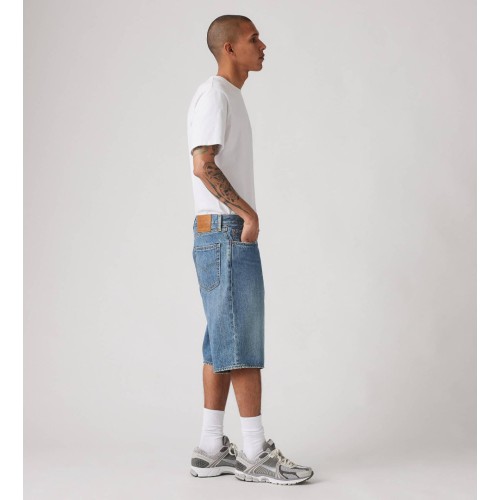 001JM-0005 478 BAGGY SHORTS MED INDIGO