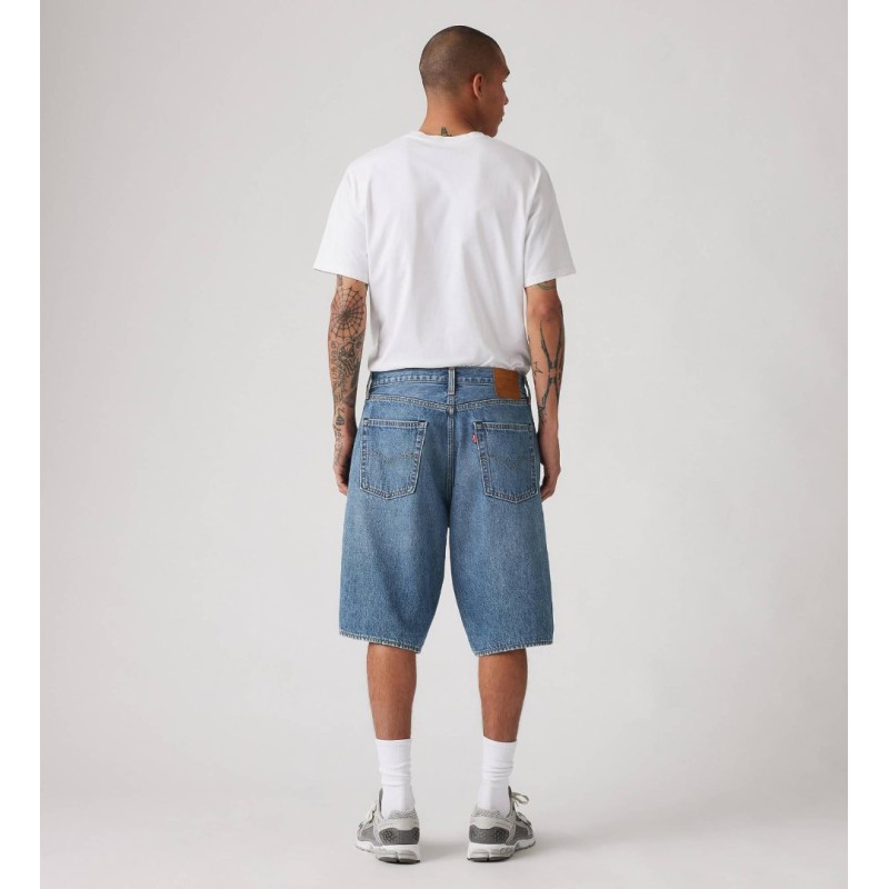 001JM-0005 478 BAGGY SHORTS MED INDIGO