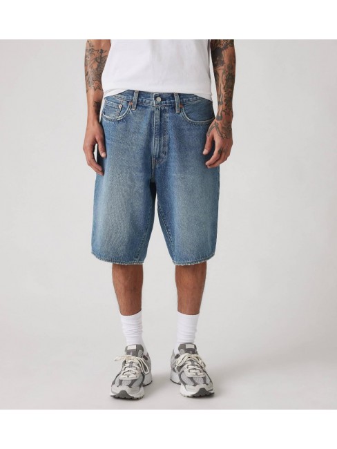 001JM-0005 478 BAGGY SHORTS MED INDIGO