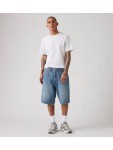 001JM-0005 478 BAGGY SHORTS MED INDIGO
