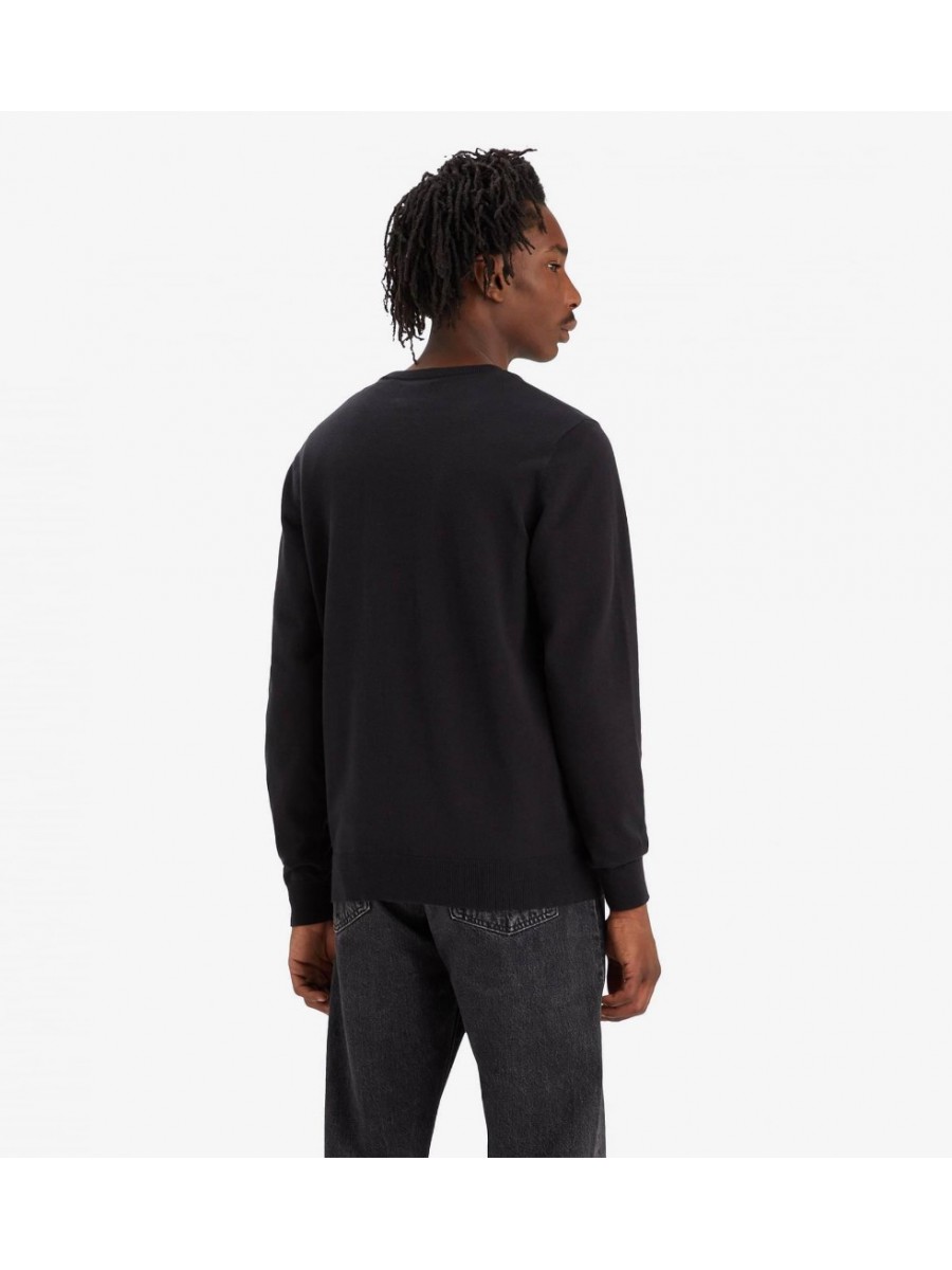 A7207-0001 LIGHTWEIGHT HM SWEATER BLACKS
