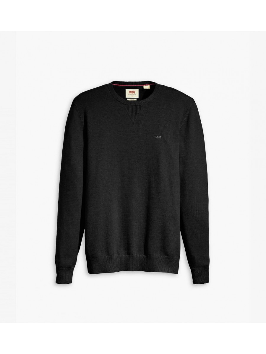 A7207-0001 LIGHTWEIGHT HM SWEATER BLACKS