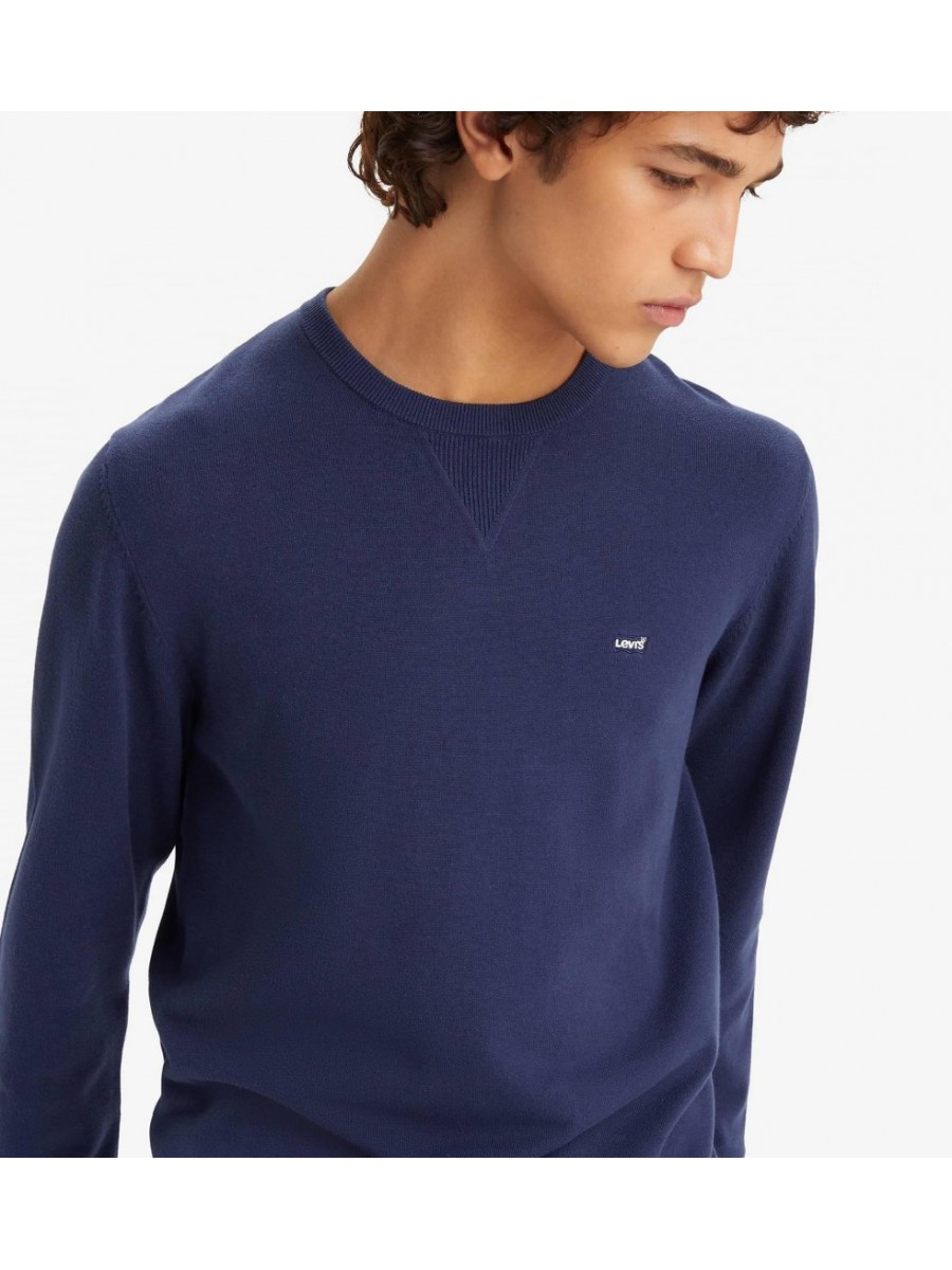 A7207-0002 LIGHTWEIGHT HM SWEATER BLUES