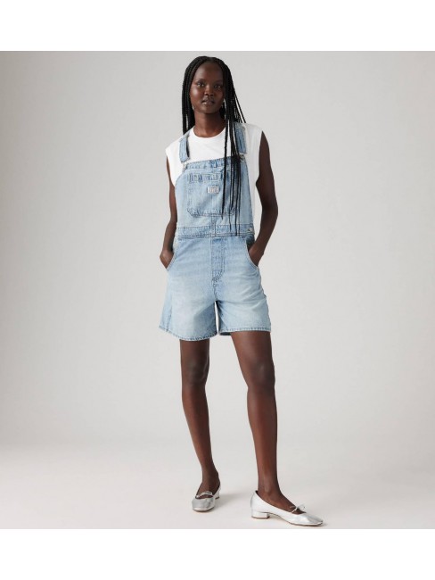 001UY-0000 UTILITY SHORTALL LIGHT INDIGO