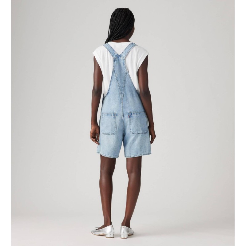 001UY-0000 UTILITY SHORTALL LIGHT INDIGO