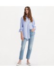 A8746-0002 501 CROP LIGHTWEIGHT MED INDIGO
