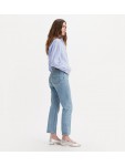 A8746-0002 501 CROP LIGHTWEIGHT MED INDIGO
