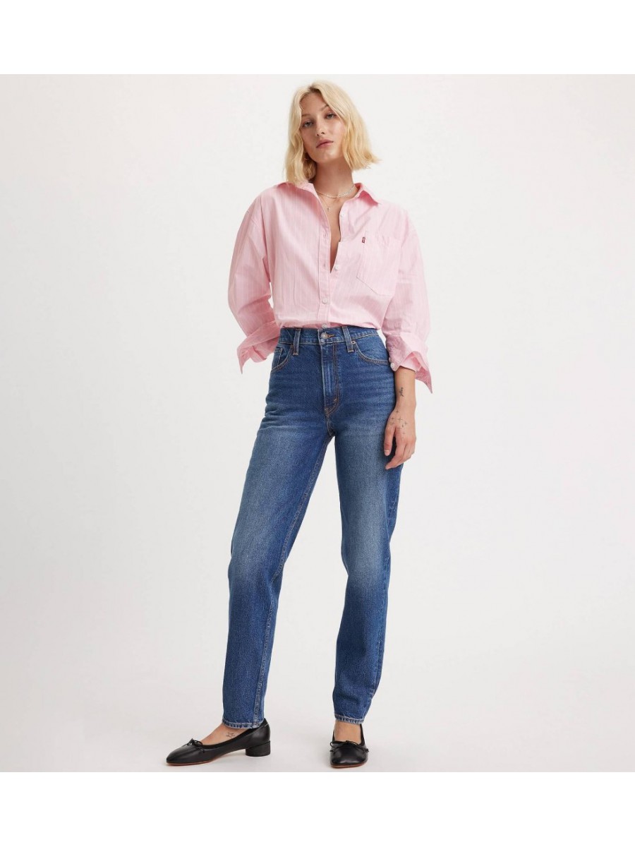 A3506-0015 80S MOM JEAN DARK INDIGO