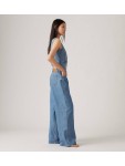 A7455-0001 PLEATED BAGGY EIDE LEG MED INDIGO