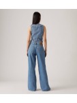 A7455-0001 PLEATED BAGGY EIDE LEG MED INDIGO