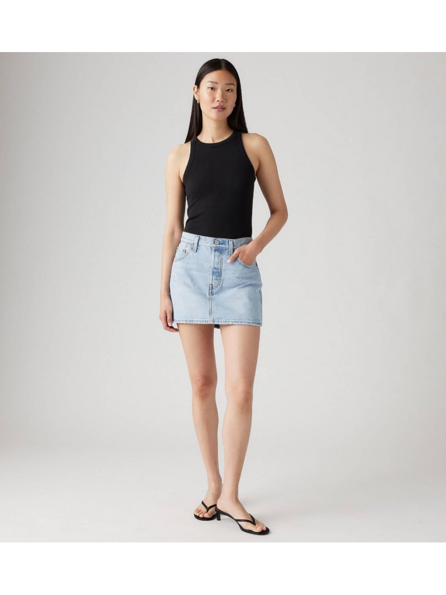 A4694-0003 ICON SKIRT LIGHT INDIGO-WORN IN