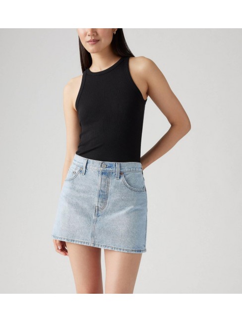 A4694-0003 ICON SKIRT LIGHT INDIGO-WORN IN