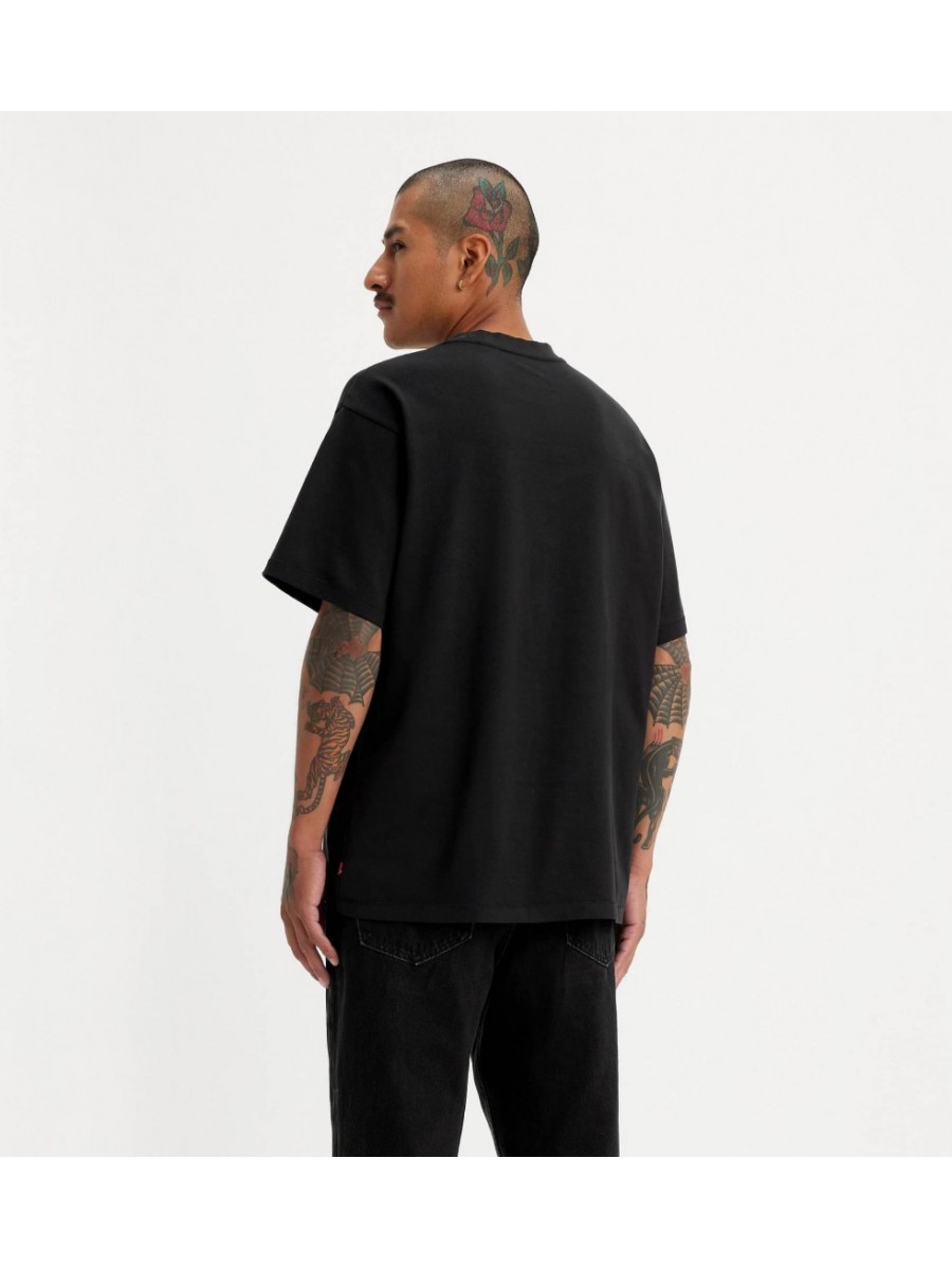 A0637-0001 RED TAB VINTAGE TEE MINERAL BL