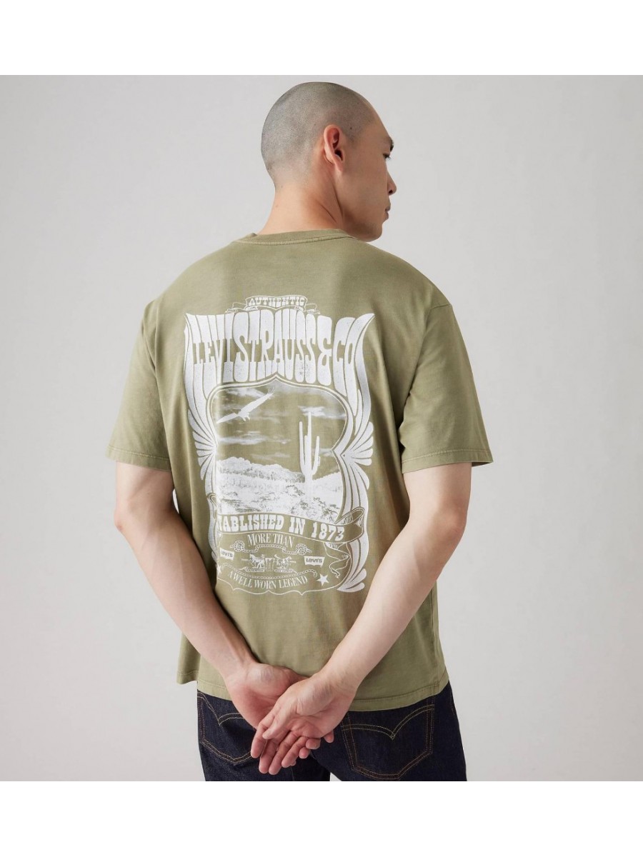 87373-0338 VINTAGE FIT GRAPHIC TEE GREENS