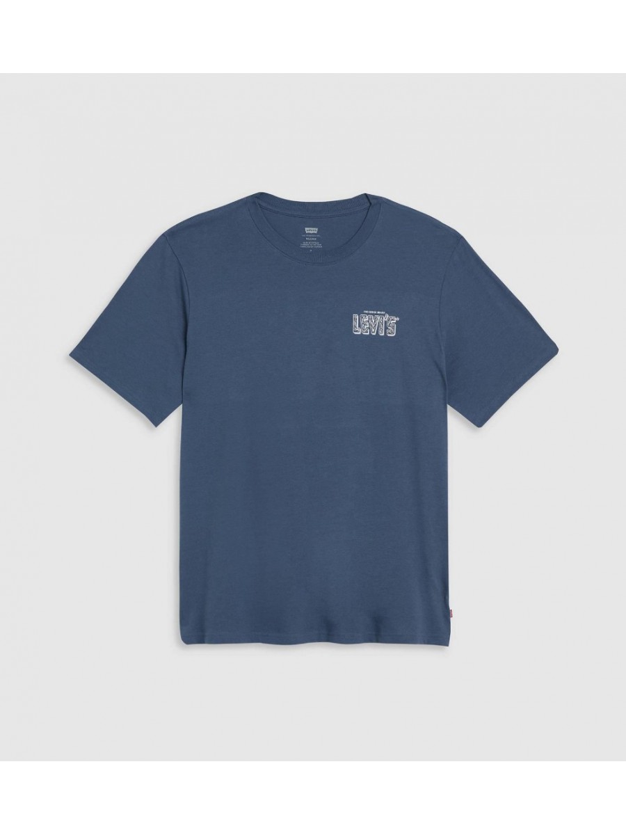 16143-1923 SS RELAXED FIT TEE BLUES