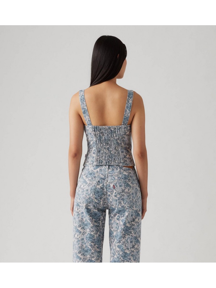 001W4-0001 SCULPTED BUSTIER MED INDIGO