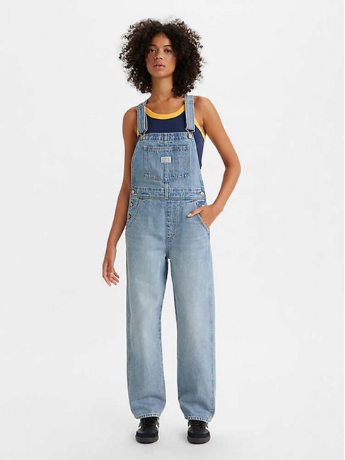 85315-0016 VINTAGE OVERALL LIGHT INDIGO