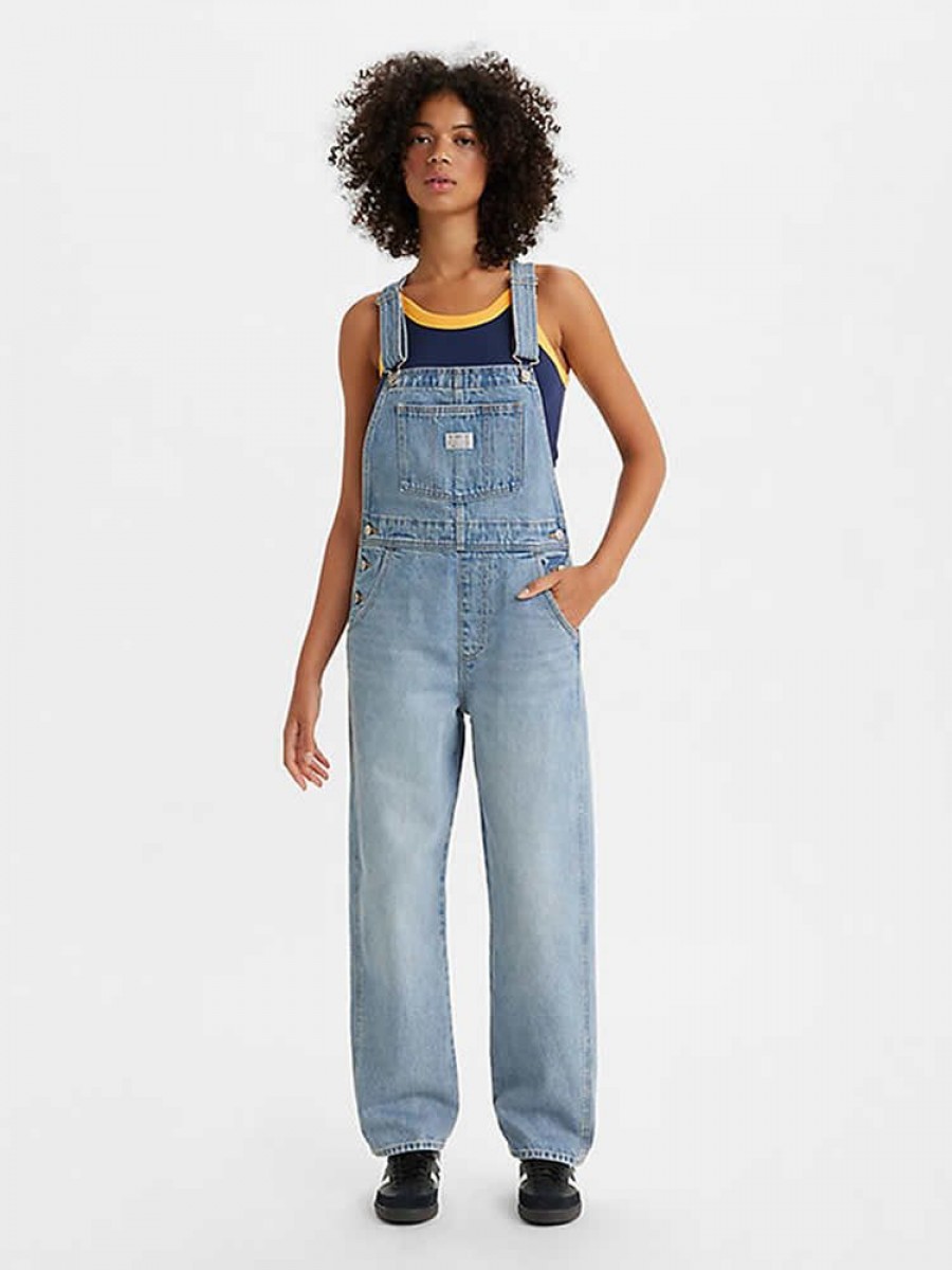 85315-0016 VINTAGE OVERALL LIGHT INDIGO