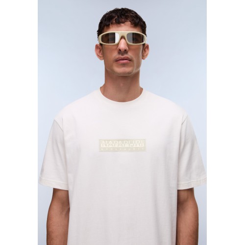 NP0A4IFLN1A1 S-BOX LOGO SS 1 WHITE WHISPER