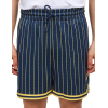 MS44588 NNY HOOPS PRINTED MESH SHORT