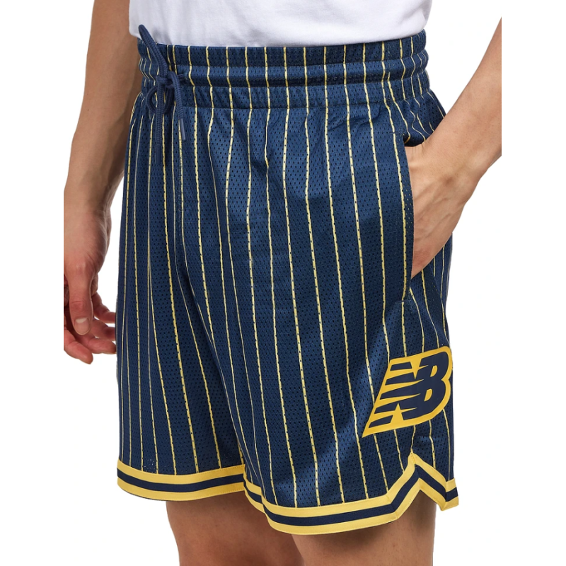 MS44588 NNY HOOPS PRINTED MESH SHORT