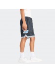 MS44588 BK HOOPS PRINTED MESH SHORT