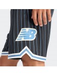 MS44588 BK HOOPS PRINTED MESH SHORT